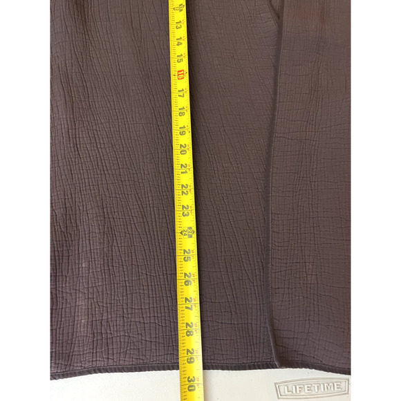 Eileen Fisher Silk Blend Sponge Blazer 3X Jacket Lagenlook Minimalist Boho Brown - Picture 13 of 16